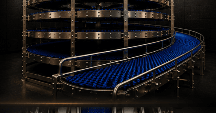 Spirale de convoyage industrielle